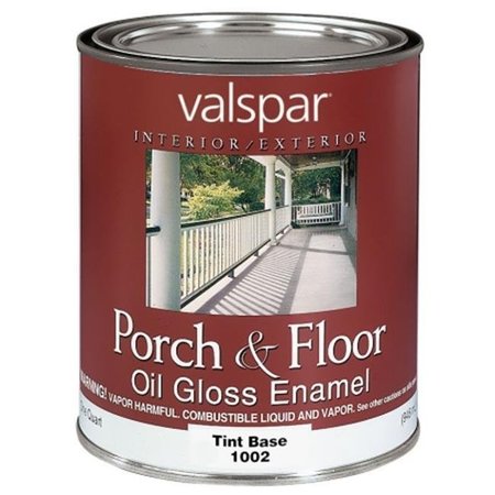 VALSPAR Valspar Brand 1 Quart Tint Base Porch & Floor Oil Enamel Paint  27-1002 QT 27-1002 QT